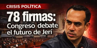 78 firmas: Congreso debate el futuro de Jerí