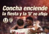 Concha enciende la fiesta y la ‘U’ no afloja (VIDEO)