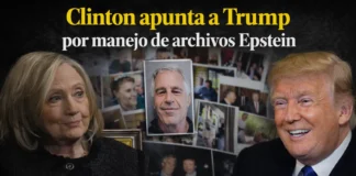 Clinton apunta a Trump por manejo de archivos Epstein