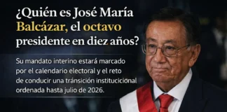 ¿Quién es José María Balcázar, el octavo presidente en diez años?