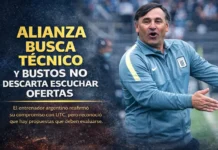 Alianza busca técnico y Bustos no descarta escuchar ofertas