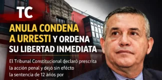 TC anula condena a Urresti y ordena su libertad inmediata