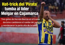 Hat-trick del “Pirata” tumba al líder Melgar en Cajamarca (VIDEO)