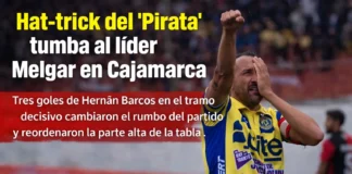 Hat-trick del “Pirata” tumba al líder Melgar en Cajamarca (VIDEO)