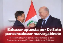 Balcázar apuesta por De Soto para encabezar nuevo gabinete