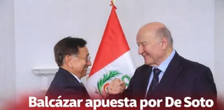 Balcázar apuesta por De Soto para encabezar nuevo gabinete