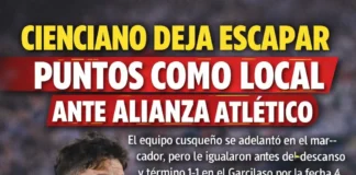 Cienciano deja escapar puntos en casa ante Alianza Atlético (VIDEO)