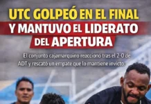 UTC golpeó en el final y mantuvo el liderato del Apertura (VIDEO)