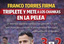 Franco Torres firma triplete y mete a Los Chankas en la pelea (VIDEO)