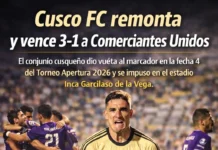 Cusco FC remonta y vence 3-1 a Comerciantes Unidos (VIDEO)