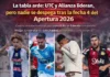 La tabla arde: UTC y Alianza lideran, pero nadie se despega tras la fecha 4