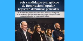 Seis candidatos evangélicos de Renovación Popular registran denuncias policiales
