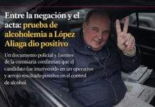 Entre la negación y el acta: prueba de alcoholemia a López Aliaga dio positivo