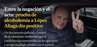 Entre la negación y el acta: prueba de alcoholemia a López Aliaga dio positivo