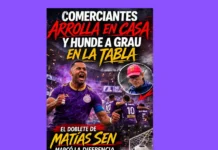 Comerciantes arrolla en casa y hunde a Grau en la tabla (VIDEO)