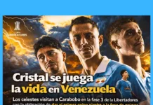Cristal se juega la vida en Venezuela