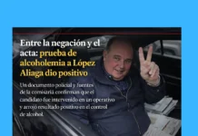 Entre la negación y el acta: prueba de alcoholemia a López Aliaga dio positivo