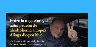 Entre la negación y el acta: prueba de alcoholemia a López Aliaga dio positivo