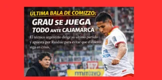 Última bala de Comizzo: Grau se juega todo ante Cajamarca