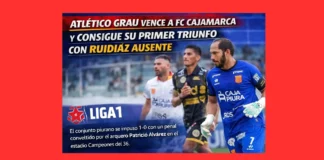 Atlético Grau vence a FC Cajamarca y consigue su primer triunfo con Ruidíaz ausente (VIDEO)