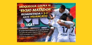 Moquegua golpea al “Rojo Matador”: remontada y triunfo 2-1 ante Huancayo (VIDEO)