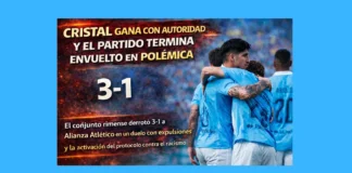 Cristal gana con autoridad y el partido termina envuelto en polémica (VIDEO)