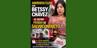 Audiencia clave por Betssy Chávez: se define pedido de salvoconducto