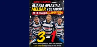 Alianza Lima vence a Melgar y recupera la cima del Apertura (VIDEO)