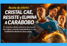 Noche de infarto: Cristal cae, resiste y elimina a Carabobo (VIDEO)