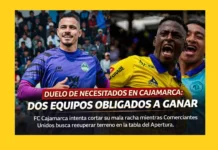 Duelo de necesitados en Cajamarca: dos equipos obligados a ganar