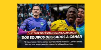 Duelo de necesitados en Cajamarca: dos equipos obligados a ganar