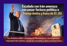 Escalada con Irán amenaza con pasar factura política a Trump dentro y fuera de EE. UU.