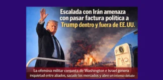 Escalada con Irán amenaza con pasar factura política a Trump dentro y fuera de EE. UU.