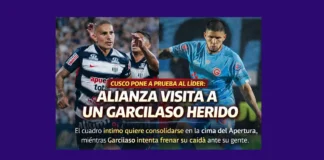 Cusco pone a prueba al líder: Alianza visita a un Garcilaso herido