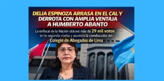 Delia Espinoza arrasa en el CAL y derrota con amplia ventaja a Humberto Abanto