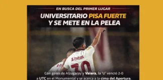 Universitario pisa fuerte y se mete en la pelea (VIDEO)