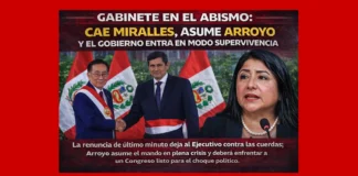 Gabinete en el abismo: cae Miralles, asume Arroyo y el Gobierno entra en modo supervivencia