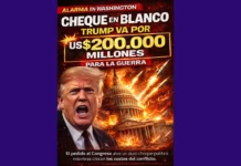 CHEQUE EN BLANCO: TRUMP VA POR US$200.000 MILLONES PARA LA GUERRA