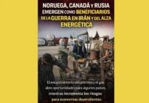 Noruega, Canadá y Rusia emergen como beneficiarios de la guerra en Irán y del alza energética