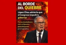 AL BORDE DEL QUIEBRE: López Chau advierte que el Congreso impediría gobernar