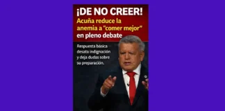 ¡DE NO CREER! Acuña reduce la anemia a “comer mejor” en pleno debate
