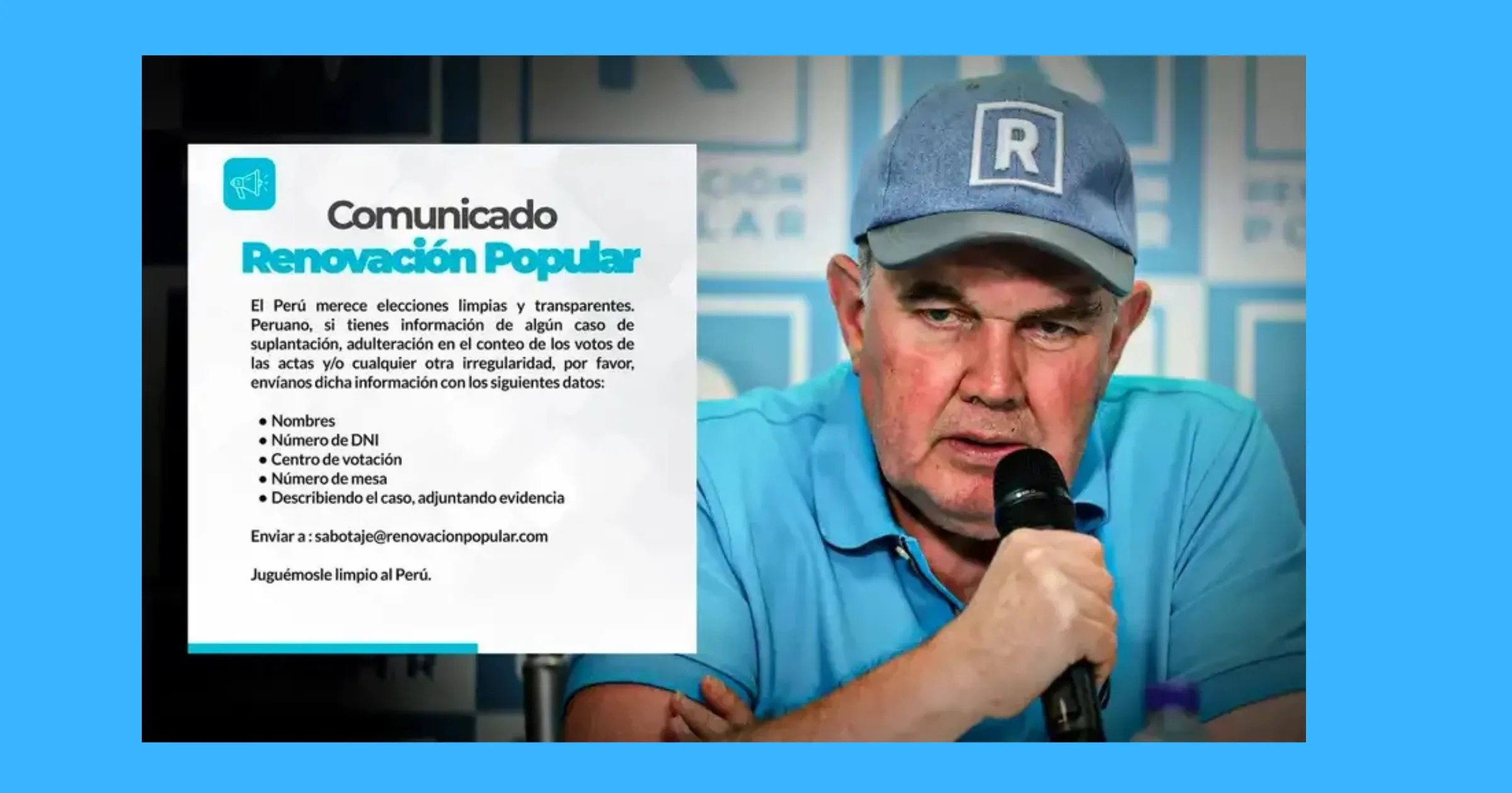 López Aliaga retrocede y borra oferta de S/20 mil en plena tensión electoral