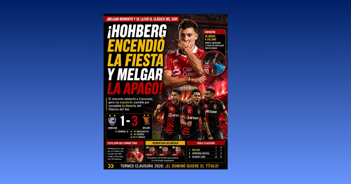 ¡HOHBERG ENCENDIÓ LA FIESTA Y MELGAR LA APAGÓ! (VIDEO)