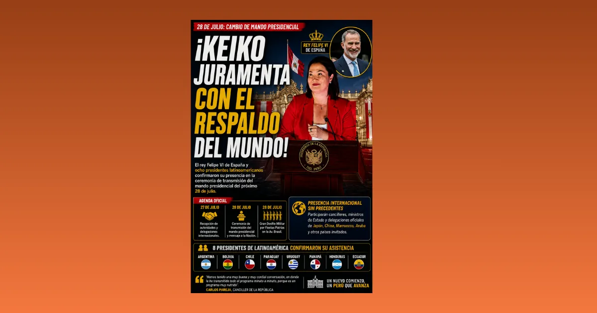 ¡KEIKO JURAMENTA CON EL RESPALDO DEL MUNDO!