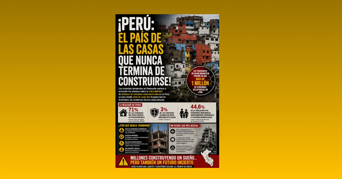 ¡PERÚ: EL PAÍS DE LAS CASAS QUE NUNCA TERMINA DE CONSTRUIRSE!
